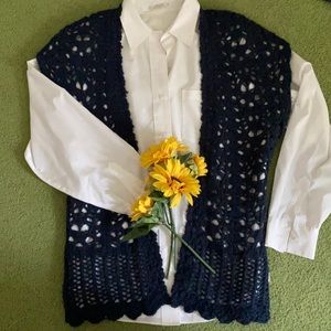 Navy Abercrombie and Fitch Vest